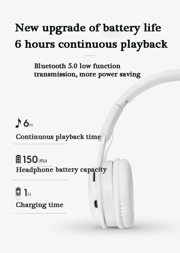 Upgraded hybrid noise reduction foldable Bluetooth headset - Image 5