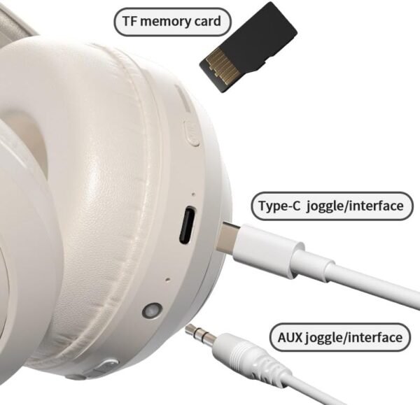 HiFi Stereo Bluetooth Wireless Over-Ear Headphones with Mic - Image 9
