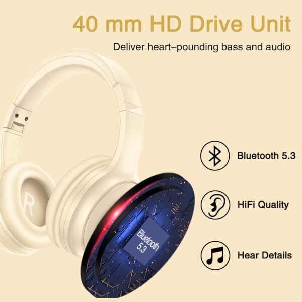 Wireless Bluetooth 5.3 Headphones with Mic - Image 17