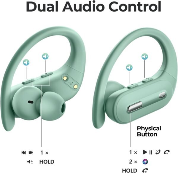Bluetooth 5.3 waterproof heavy bass sports earphones - Image 6