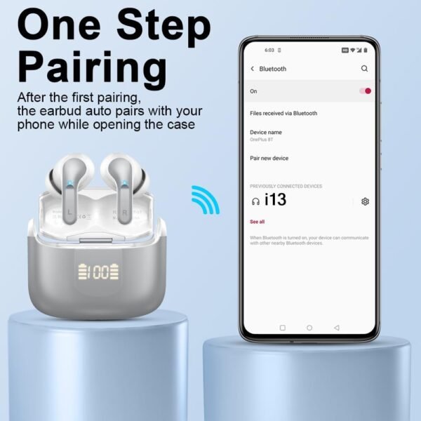 5.3 New 40H Bass Stereo Noise Cancelling Wireless Bluetooth Headphones - Image 7