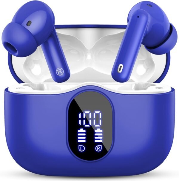 Bluetooth 5.4 Bass Stereo Noise Cancelling In-Ear Headphones - Image 8