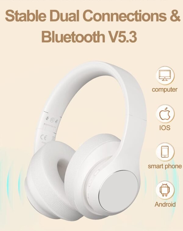 HiFi Stereo Wireless Bluetooth Headphones - Image 3
