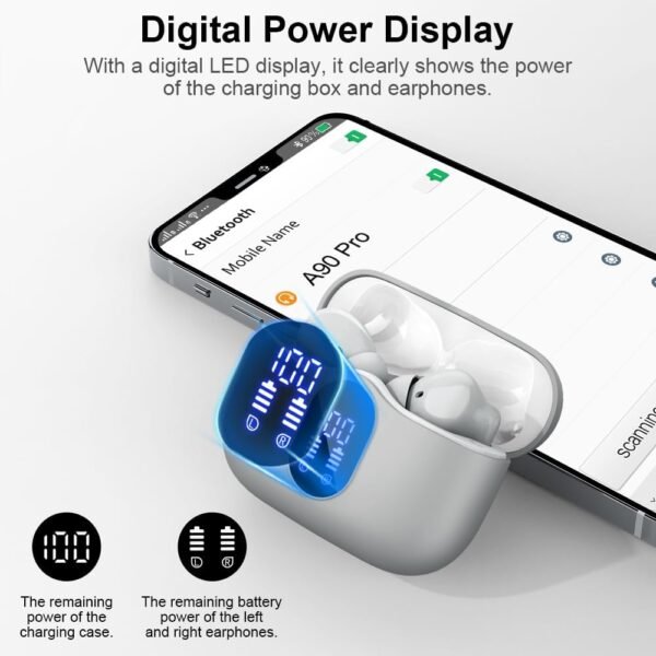 Bluetooth 5.4 Bass Stereo Noise Cancelling In-Ear Headphones - Image 27
