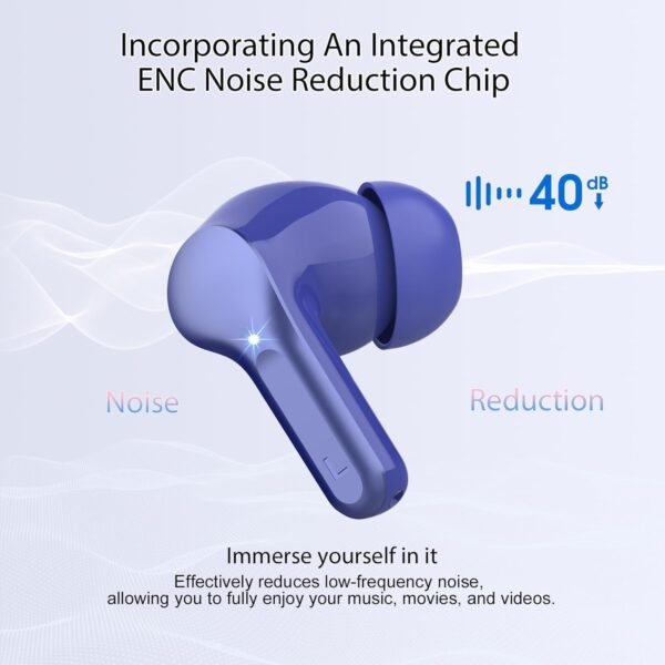 IP7 Waterproof Wireless Bluetooth Earphones with ENC Noise Cancelling Microphone - Image 23