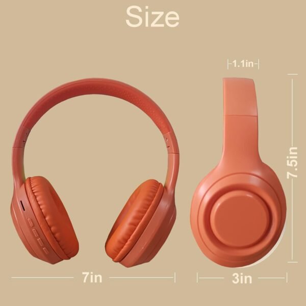 Hi-Fi Stereo Bluetooth Foldable Over-Ear Headphones with Built-in Microphone - Image 25