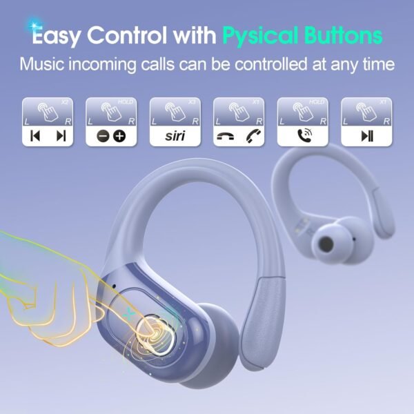 2025 Bluetooth Stereo Deep Bass, ENC Noise Cancelling Microphone, IPX7 Waterproof Earphones - Image 70