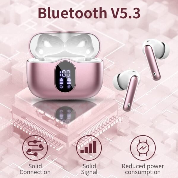 Bluetooth 5.4 Bass Stereo Noise Cancelling In-Ear Headphones - Image 18