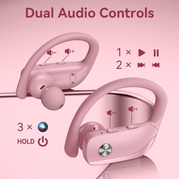 Wireless Bluetooth Headphones with LED Display and Ear Hooks - Image 10
