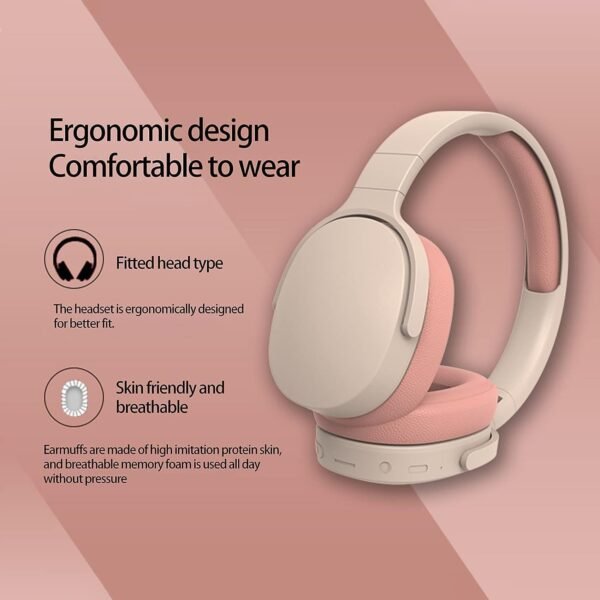 Over-ear foldable Bluetooth headset with intelligent noise cancellation - Image 12