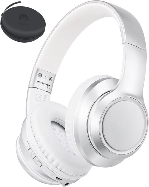 Foldable Wireless Earphones with Mic and Travel Case - Image 16