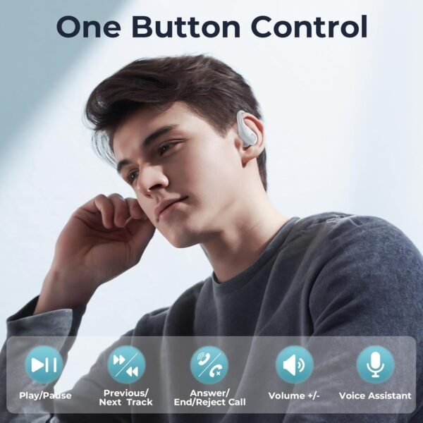 Bluetooth 5.3 Sweatproof Over-Ear Running Earphones with Ear Hooks - Image 24