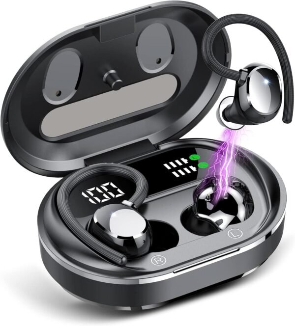 HiFi Stereo Bluetooth 5.3 In-ear Running Headphones with Earhook - Image 22