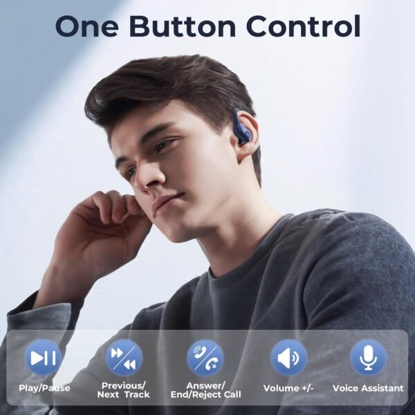 Bluetooth 5.3 Sweatproof Over-Ear Running Earphones with Ear Hooks - Image 12