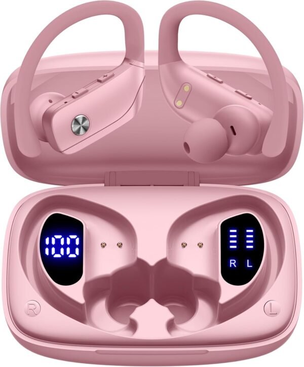 Wireless Bluetooth Headphones with LED Display and Ear Hooks - Image 7