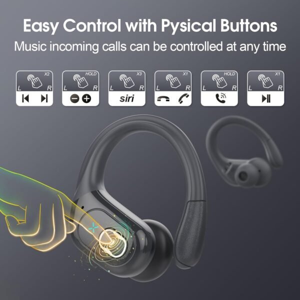 2025 Bluetooth Stereo Deep Bass, ENC Noise Cancelling Microphone, IPX7 Waterproof Earphones - Image 63