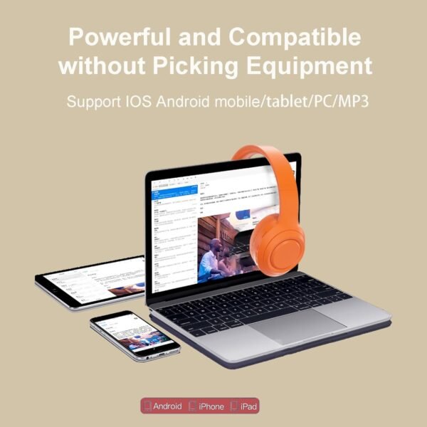Hi-Fi Stereo Bluetooth Foldable Over-Ear Headphones with Built-in Microphone - Image 26