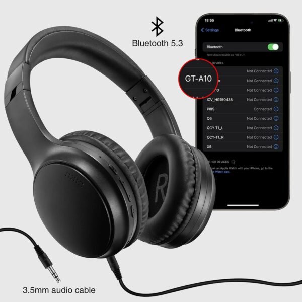 Wireless Bluetooth 5.3 Headphones with Mic - Image 7