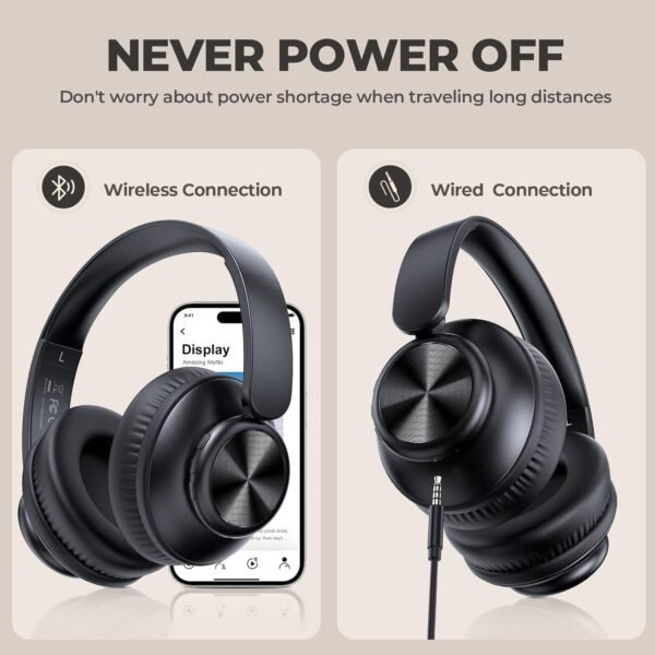 Deep Bass V8 Lightweight Foldable Wireless Bluetooth Headphones - Image 6