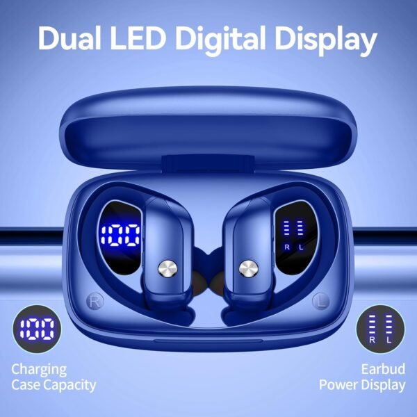 Wireless Bluetooth Headphones with LED Display and Ear Hooks - Image 14