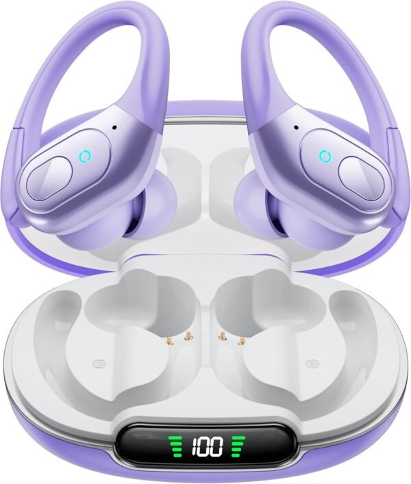 Bluetooth 5.3 Sweatproof Over-Ear Running Earphones with Ear Hooks - Image 13