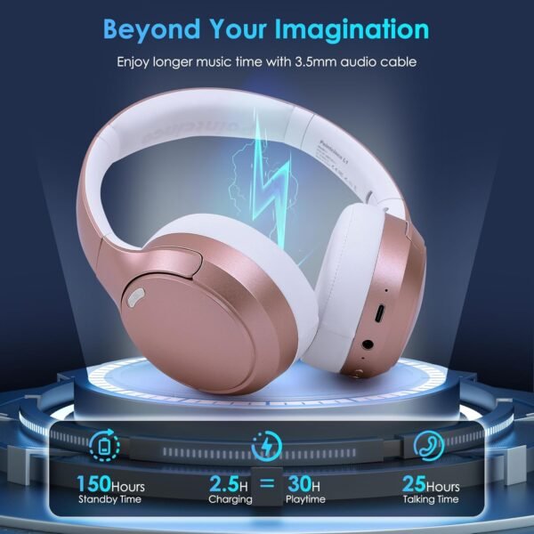 Foldable and lightweight Bluetooth 5.4 Headphones - Image 11