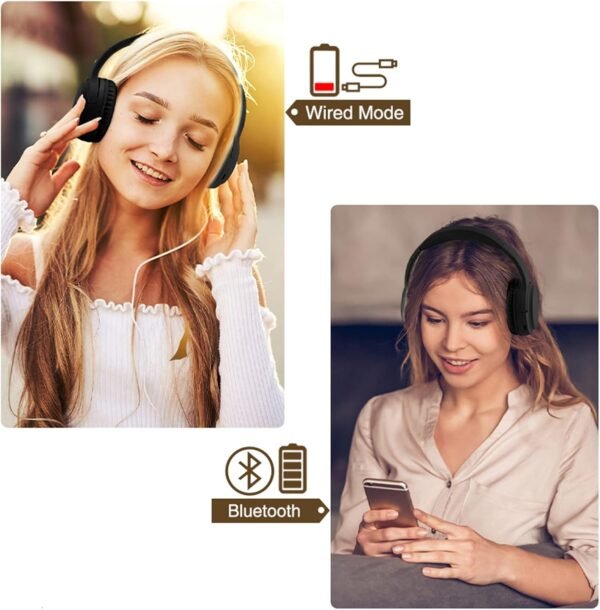 Wireless Bluetooth 5.3 Headphones with Mic - Image 22