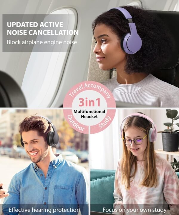 Foldable Wireless Earphones with Mic and Travel Case - Image 43