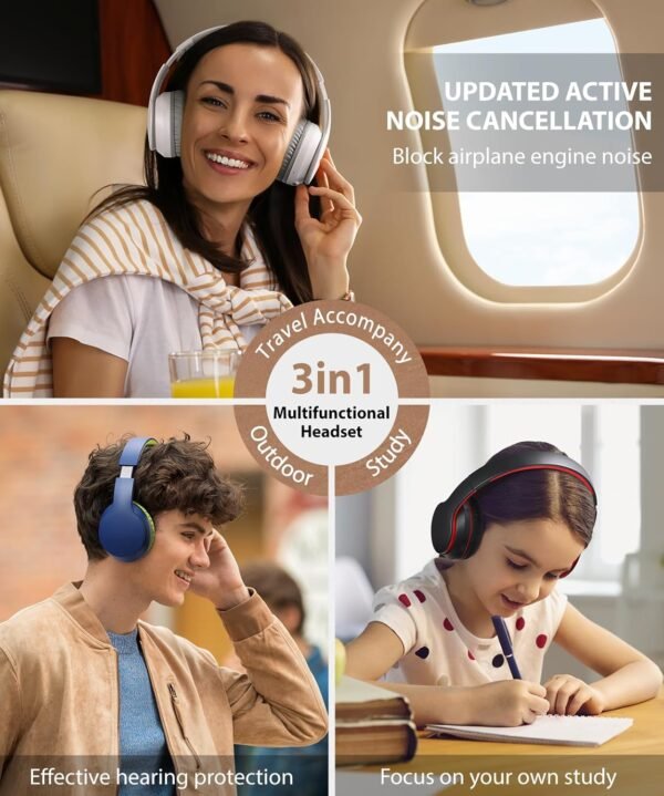 Foldable Wireless Earphones with Mic and Travel Case - Image 50