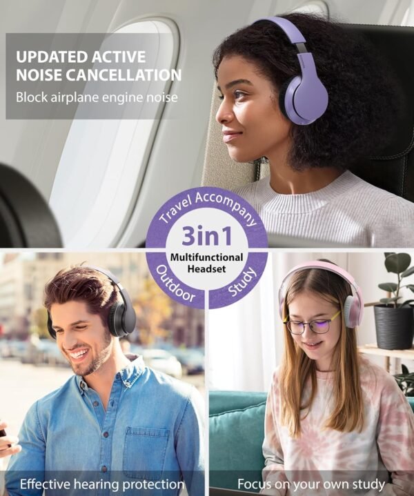 Foldable Wireless Earphones with Mic and Travel Case - Image 64