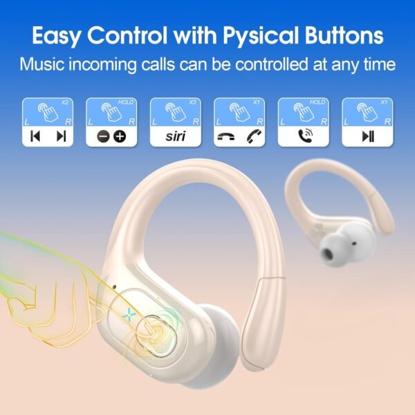 2025 Bluetooth Stereo Deep Bass, ENC Noise Cancelling Microphone, IPX7 Waterproof Earphones - Image 56
