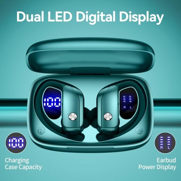 Wireless Bluetooth Headphones with LED Display and Ear Hooks - Image 32