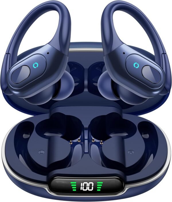 Bluetooth 5.3 Sweatproof Over-Ear Running Earphones with Ear Hooks - Image 7