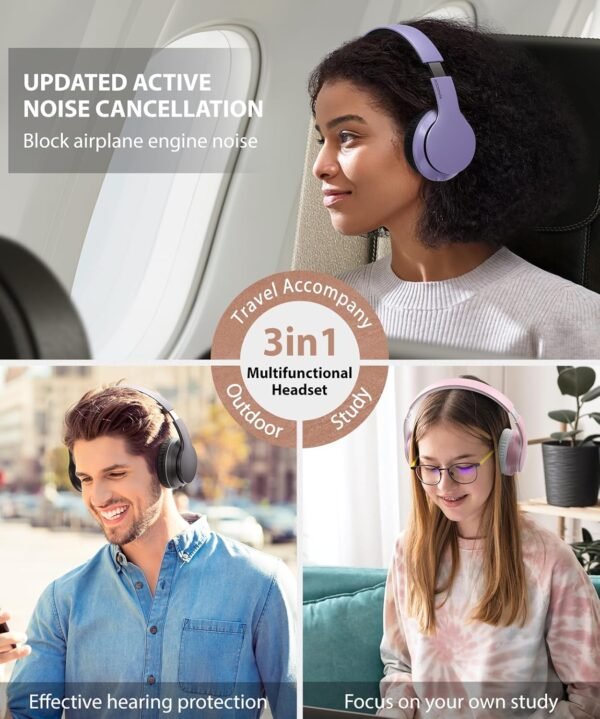 Foldable Wireless Earphones with Mic and Travel Case - Image 29