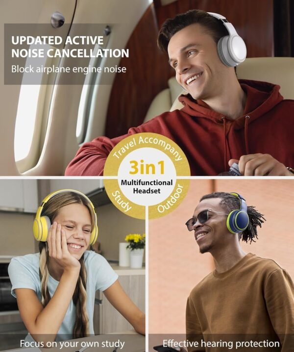 Foldable Wireless Earphones with Mic and Travel Case - Image 15