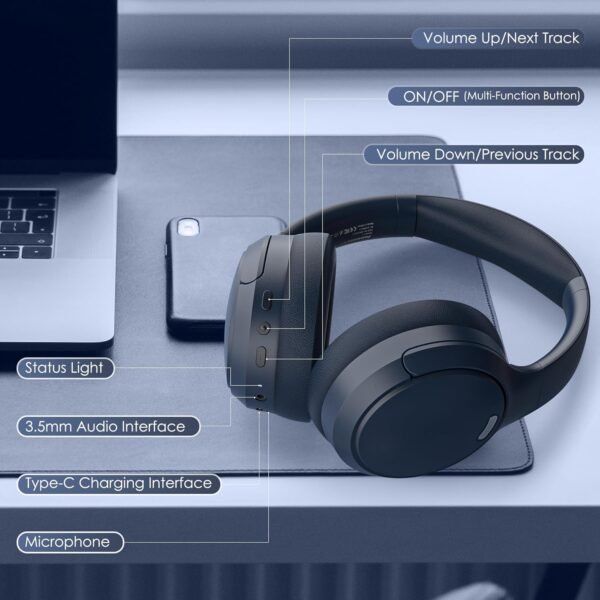 Foldable and lightweight Bluetooth 5.4 Headphones - Image 2