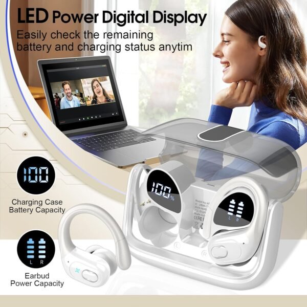 2025 Bluetooth Stereo Deep Bass, ENC Noise Cancelling Microphone, IPX7 Waterproof Earphones - Image 19