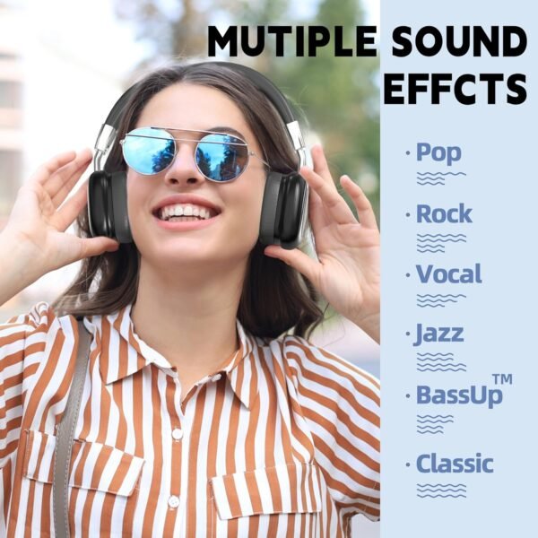 HiFi Stereo Foldable 5.3 Wireless Bluetooth Noise Cancelling Headphones - Image 26