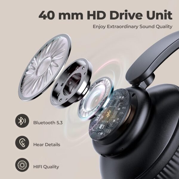 Deep Bass V8 Lightweight Foldable Wireless Bluetooth Headphones - Image 3