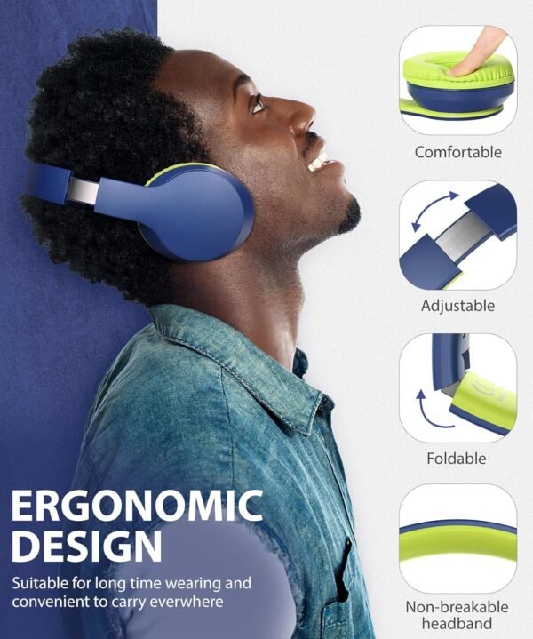 Foldable Wireless Earphones with Mic and Travel Case - Image 52