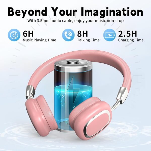 HiFi Stereo Foldable 5.3 Wireless Bluetooth Noise Cancelling Headphones - Image 11