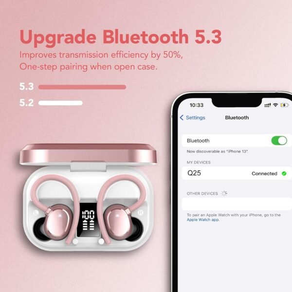 IPX7 Waterproof, Deep Bass 2.0 Bluetooth Earphones Wireless Headphones - Image 14
